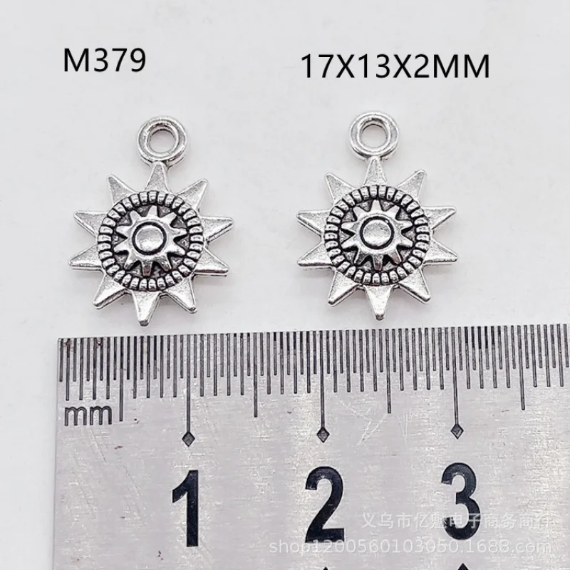 Factory Direct Sales100Pieces diy Ornament Double-sided Sun Pendant Handmade Bracelets Earrings Necklaces