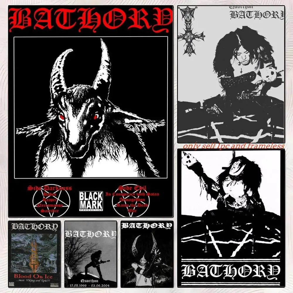 Bathory Quorthon Band Musician Poster Gift with prints Home bedroom living room decoration promotion and display