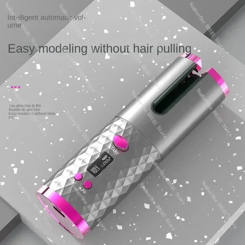 Electric Hair Curler Wireless Charging Hair Curler Automatic Rotating Shape Portable Marcel Waver Curler