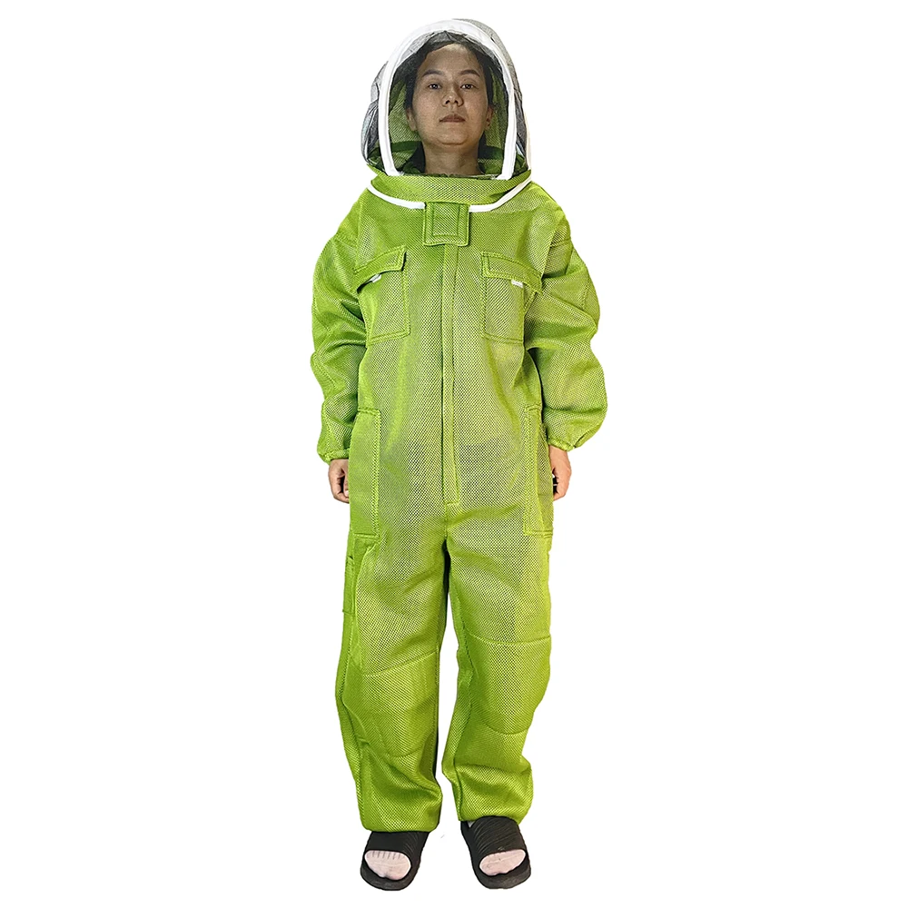 Beekeeper 3D Breathable Cloth Protection Long Sleeve Coverall Gloves Suit Extra Large Size Beekeeping Bee Farm Tools Supplies