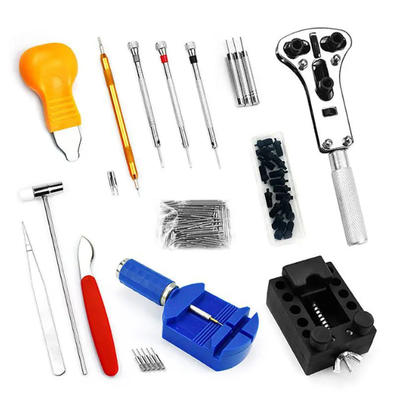 Professional Watch Repair Kit Detachable Strap Remover Bottom Case Holder Watch Opener Tools for Battery Change & Maintenance