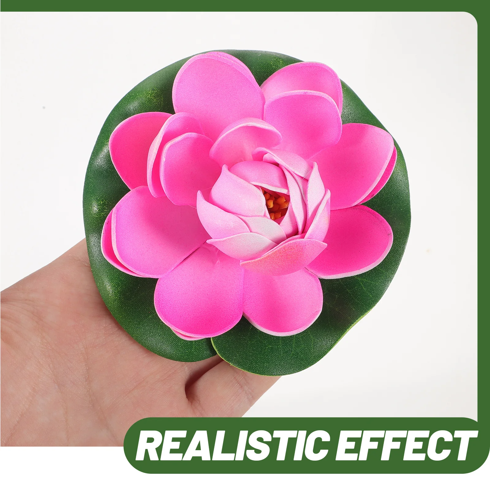 5 pçs flores de lótus artificiais flutuante lagoa decoração para jardim aquário tanque de peixes simulação plantas decoração para casa fontes de festa