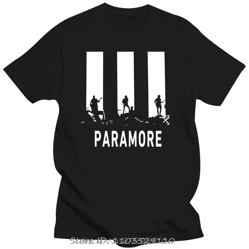 Band PARAMORE AFTER LAUGHTER Silhouette T Shirt Fashion Men Oversized Tops T-shirt Summer Tees Causal Cotton Tshirt