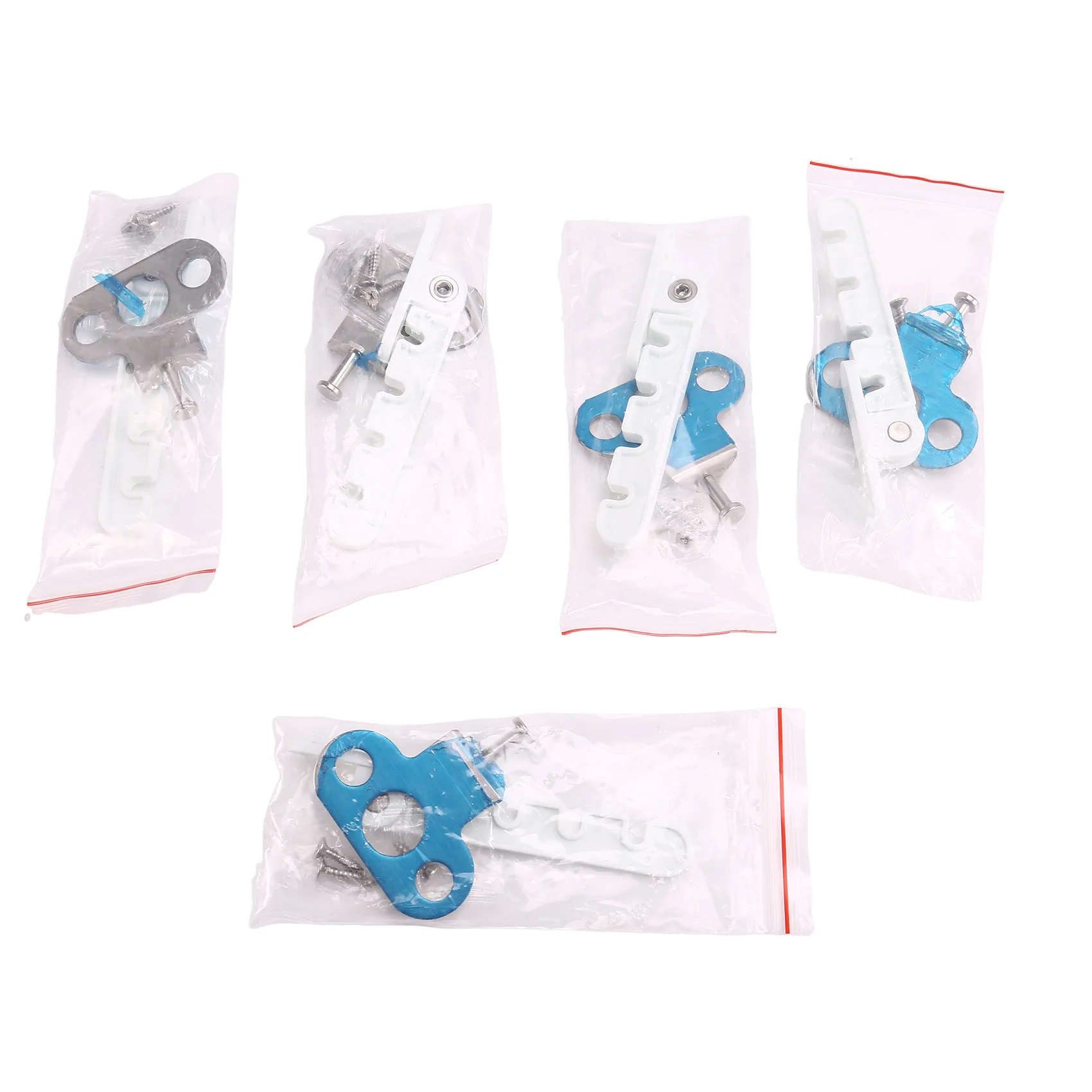 AT59 5PCS Window Ventilation Limiter Retainer Wind Brace Bracket Inner Opening Door & Window Limit Wind Hook White