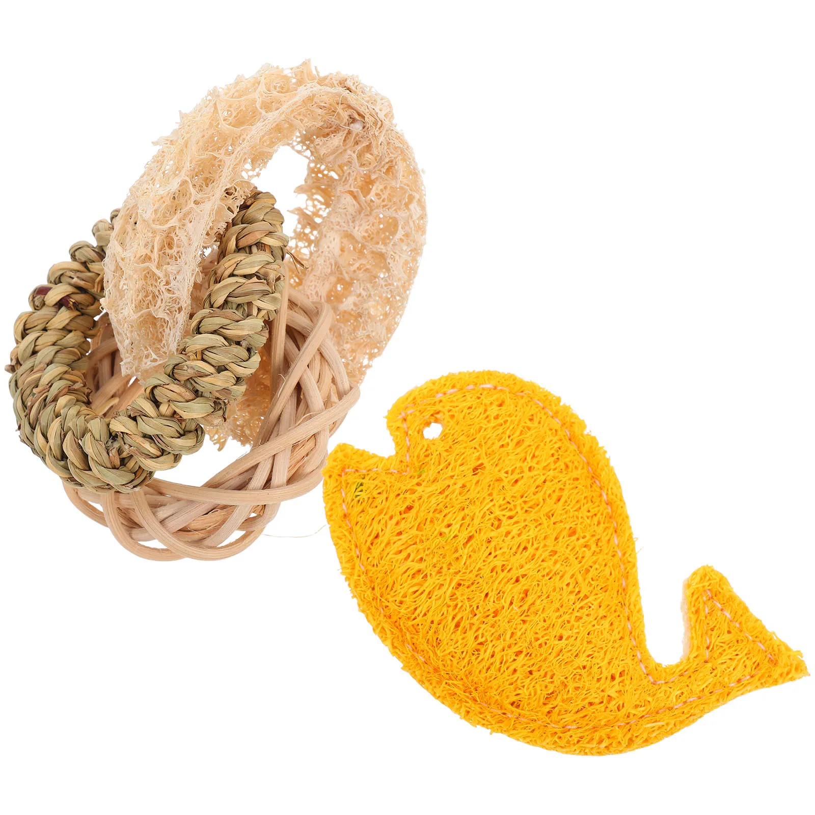 

2 Pcs Pet Teething Hamster Exercise Chew for Hamsters Accessories Supplies Bird Cockatiels