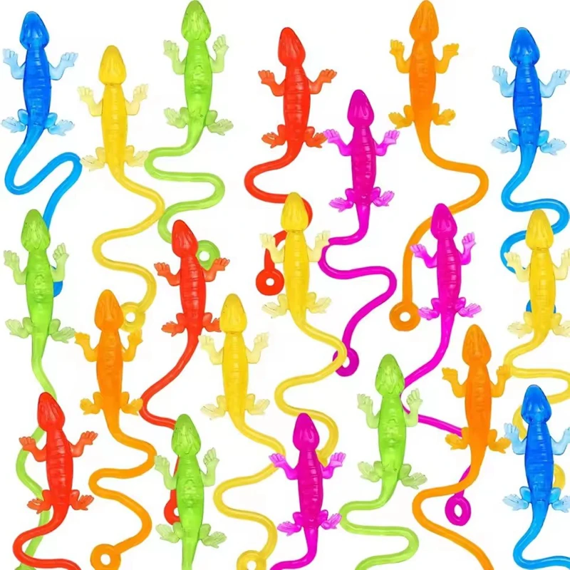 10/30Pcs Fun Sticky Climbing Lizard Kids Birthday Party Favors Goodie Filler Pinata Toys School Prizes Halloween Christmas Gift