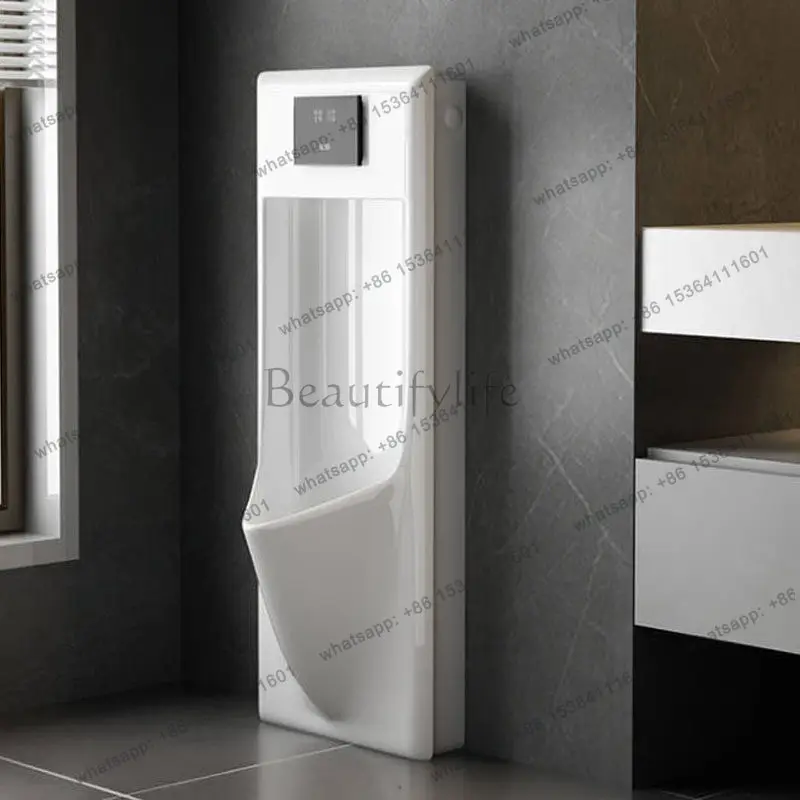 Ceramic integrated induction ultra-thin urinal hidden urinal
