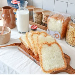 Dishwashing Cloth Wet and Dry Reusable Scrubbing Pads Dishcloth Towels Clean Non Scratch Dishcloth Kitchen Bread Slices Shape