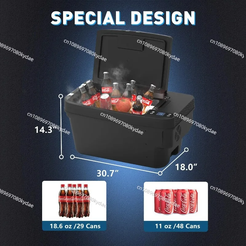 35L Outdoor Travel Camping Car Freezer Portable Car Refrigerator Cooler Fridge for Tesla Model Y Model 3 Highland