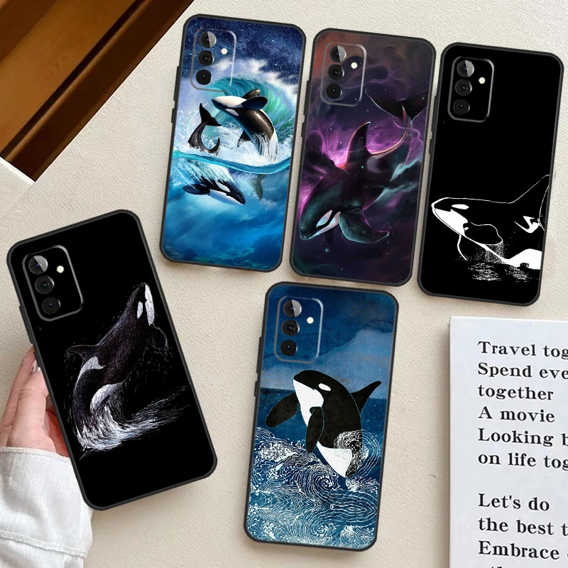 Killer Whale Case For Samsung Galaxy A12 A22 A32 A52 A14 A24 A34 A54 A53 A33 A13 A15 A25 A71 A51 Cover