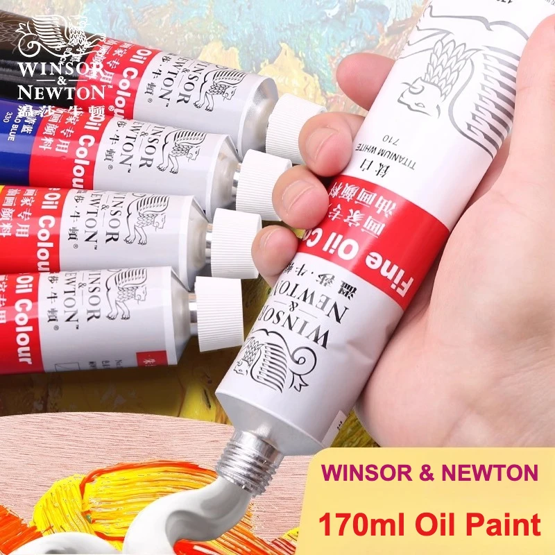 WINSOR＆NEWTON  Oil Paint 170ml Single Tube for Artists Art Students Beginners Strong Tinting Strength Lightfastness Large Size