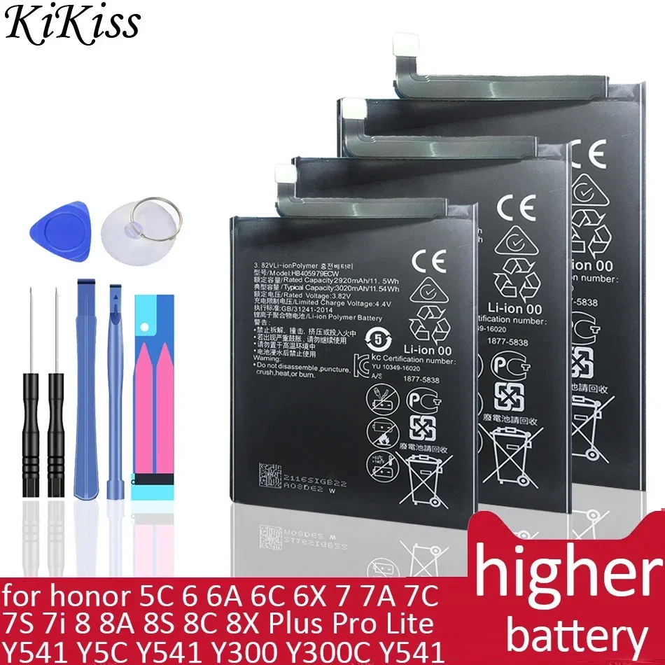 Battery For Huawei honor 5C 6 6A 6C 6X 7 7A 7C 7S 7i 8 8A 8S 8C 8X Plus Pro Lite/Bee  Y5C Y300 Y300C Y541 Y500