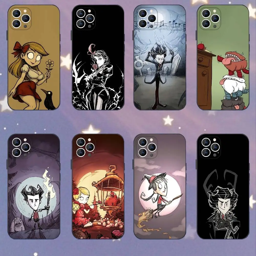 

Don T Game S-Starve Phone Case For iPhone 17,16,15,14,13,12,11,Pro,XS,Max,XR,Plus,E,SE4,Mini Black Soft Cover