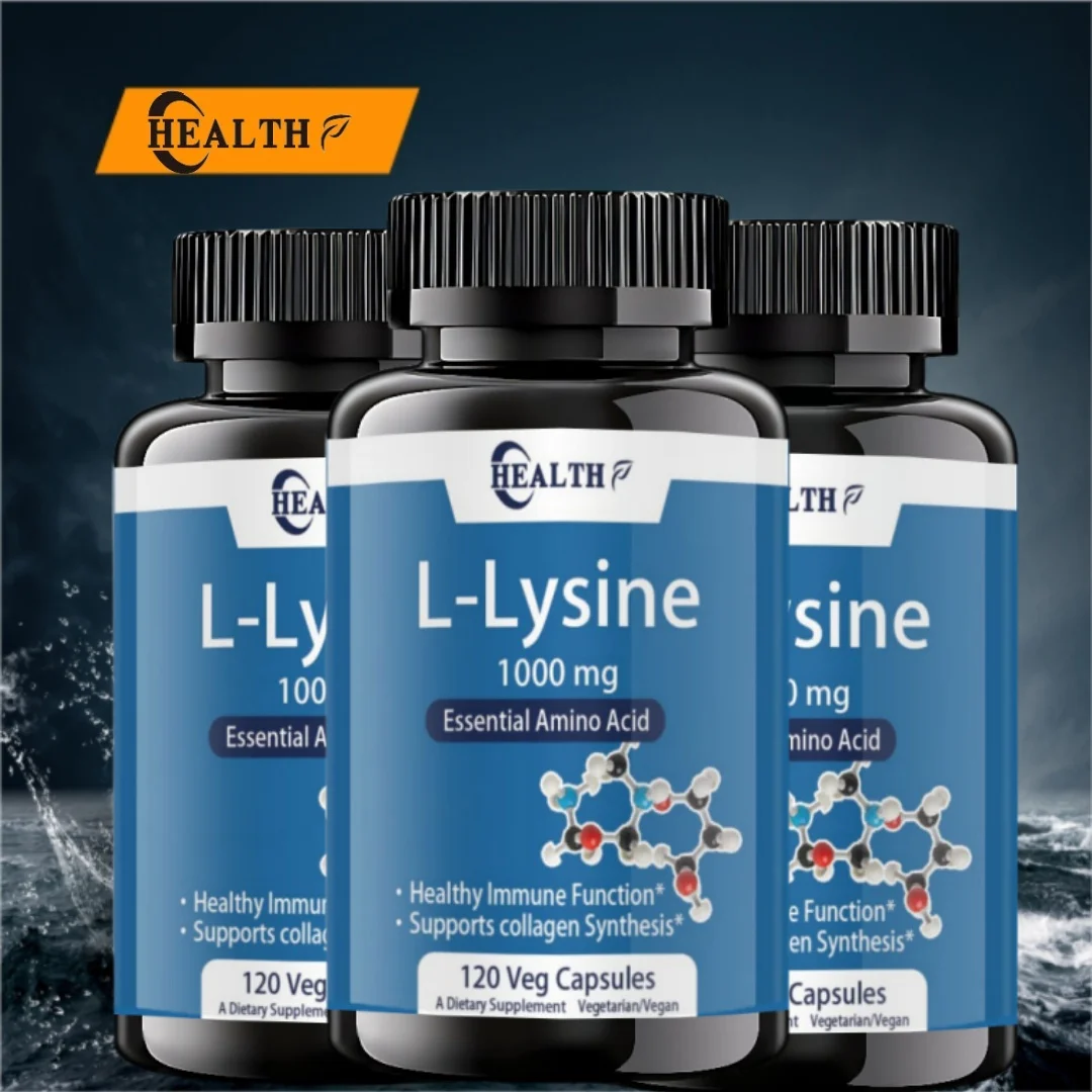 L-Lysin 1000mg, Tabletten-verbessert die Absorption und Assimilation-fördert die Integrität von Haut und Lippen-die Unterstützung von Kollagen