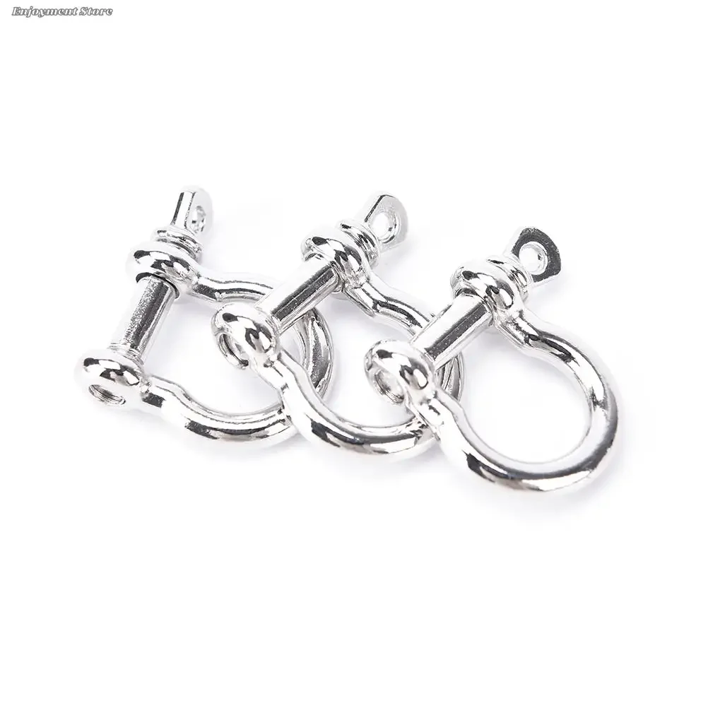 5/10Pcs Stainless Steel O-Shaped Shackle Buckle Anchor Shackle Screw Pin  Paracord Outdoor Camping Survival Rope Bracelets