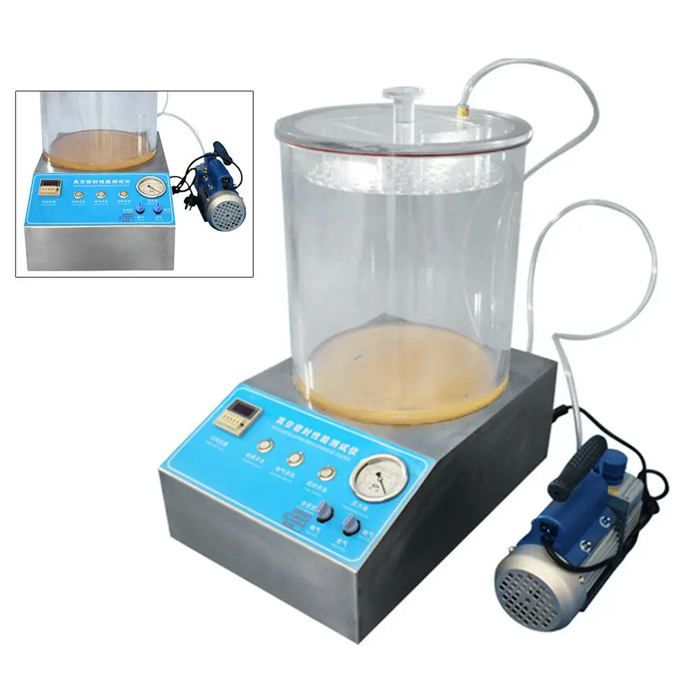 

Vacuum Sealing Tester Performance Leak Bags Bottles Leak Testing Seal Tester for Pharmaceutical Food Packaging w/ Pump