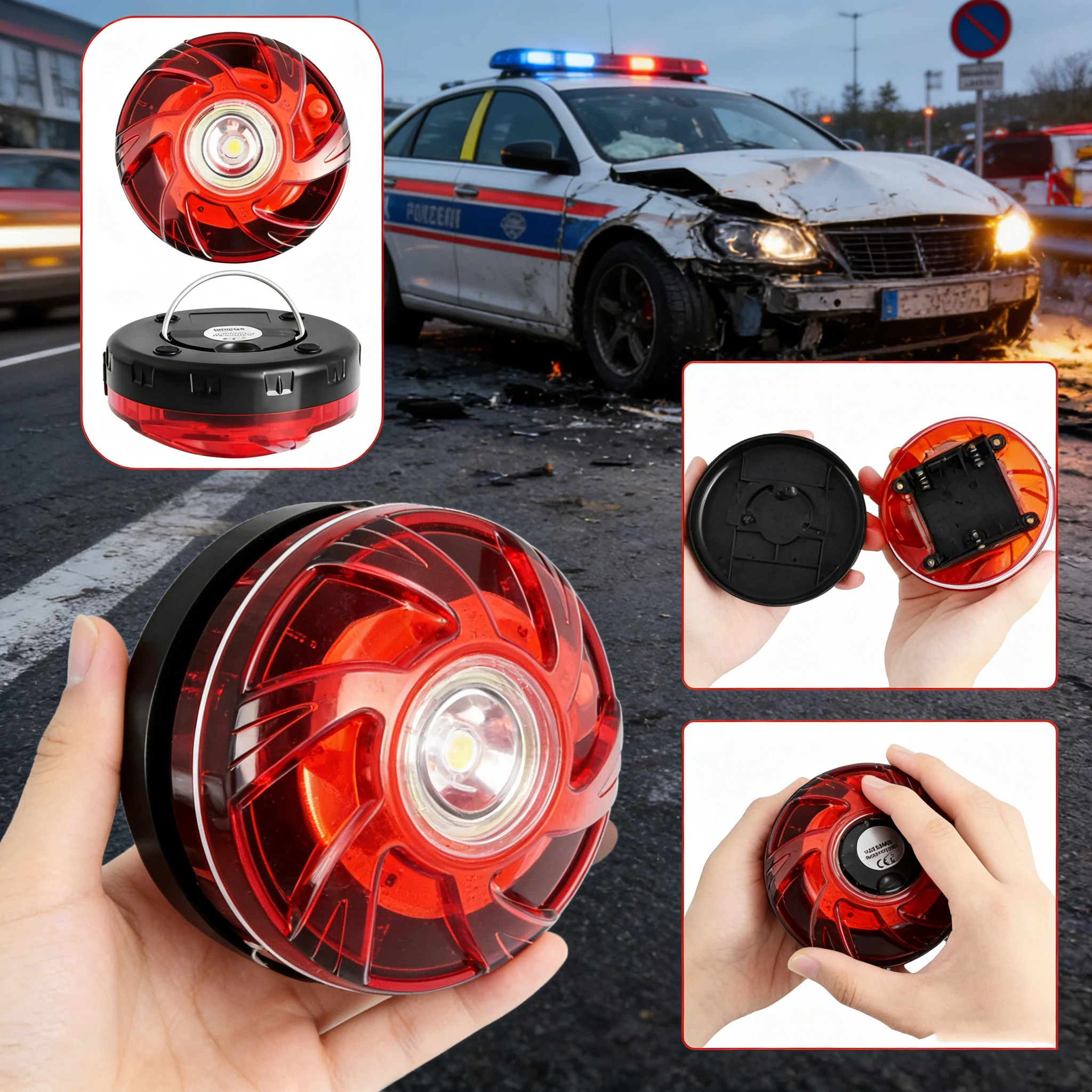 2026년 스페인 차량 필수품 V16 지오로케이션 DGT 3.0 승인 차량 비상등 (SIM 및 데이터 요금 2038년까지 포함)