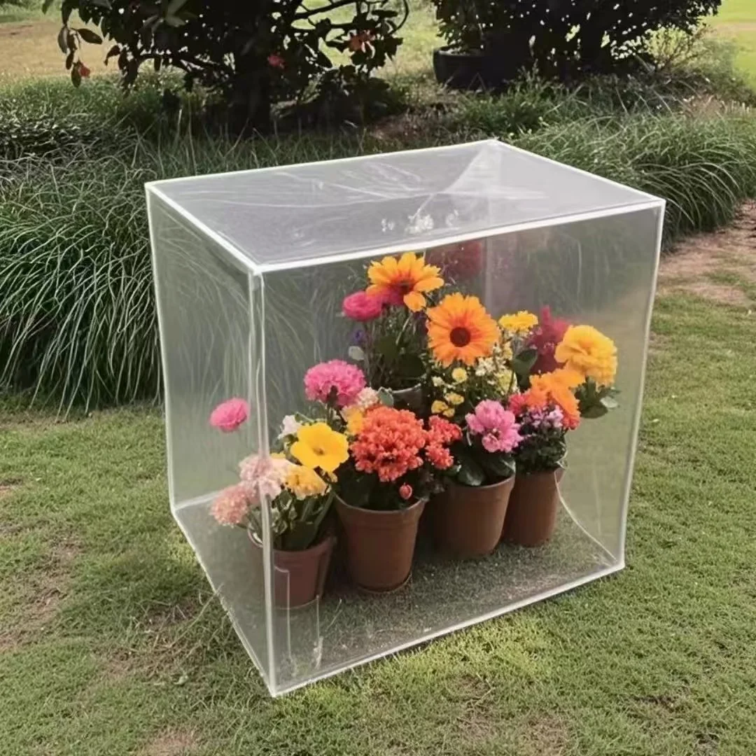 Portable Mini Greenhouse, with Bracket & PVC Cover, Durable Indoor/Outdoor Shed for Year-Round Gardening, Insulated Greenhouse