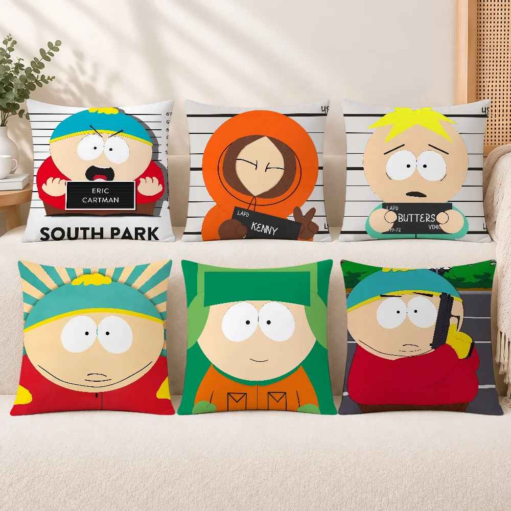 CARTON S-SOUTHS-ES P-PARKS-ES Cushion Cover Decorative Throw Pillow Modern Square Romantic Couch Sofa Bed Car