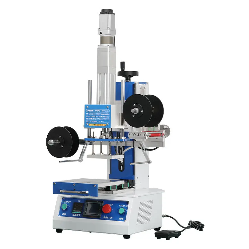 Automatic Pneumatic Flatbed Heat Transfer Accessory Hot Stamping Foil Embossing With T‑Slot for Metal Packaging Work