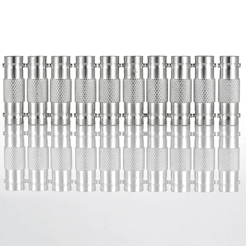 【HOT】20 PCS BNC Connectors CCTV Security Camera Adapter Coupler Straight Extender Connector