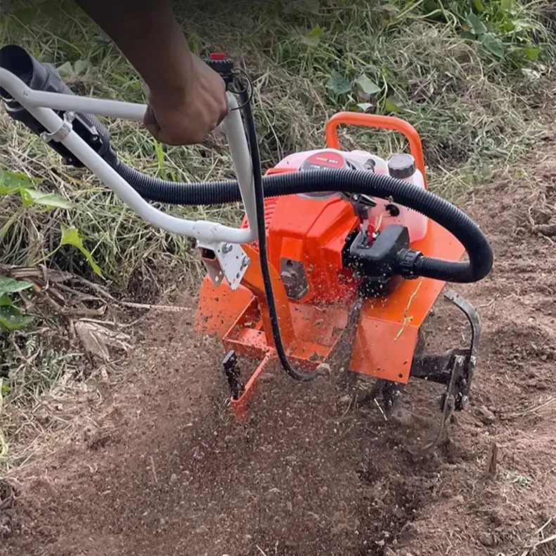 

Multifunctional Micro-tiller Small Plough Soil Turning Household Ditching Rotary Cultivator Weeding Agricultural