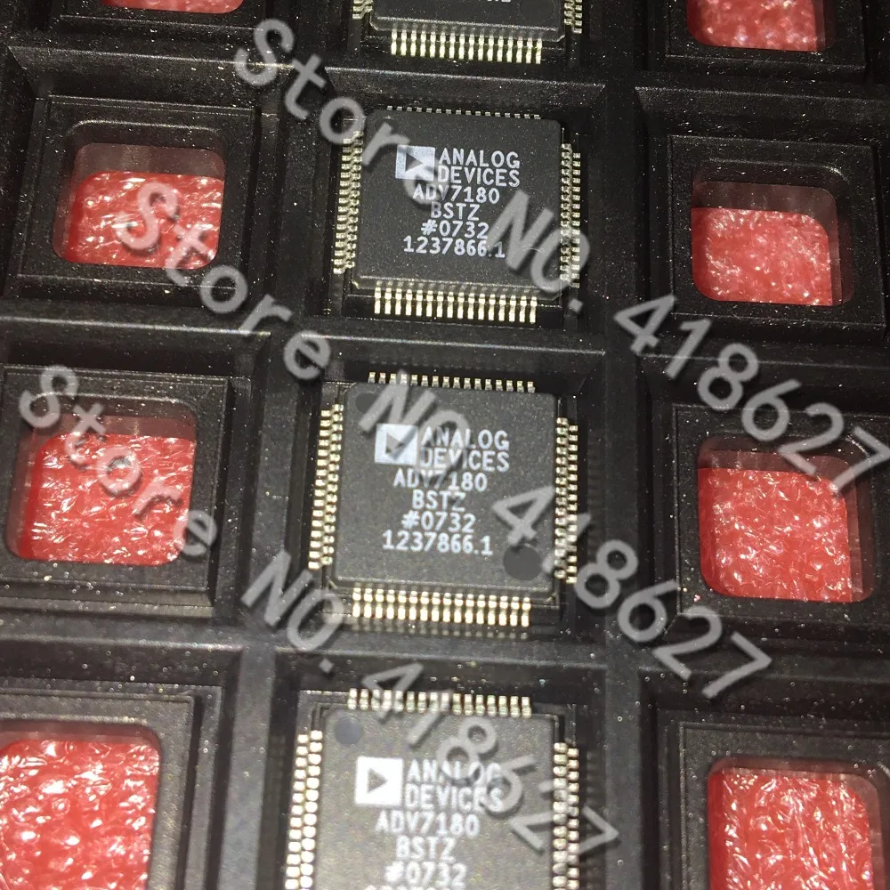 10PCS/LOT ADV7180 ADV7180BSTZ  LQFP-64 Video decoder  New In Stock