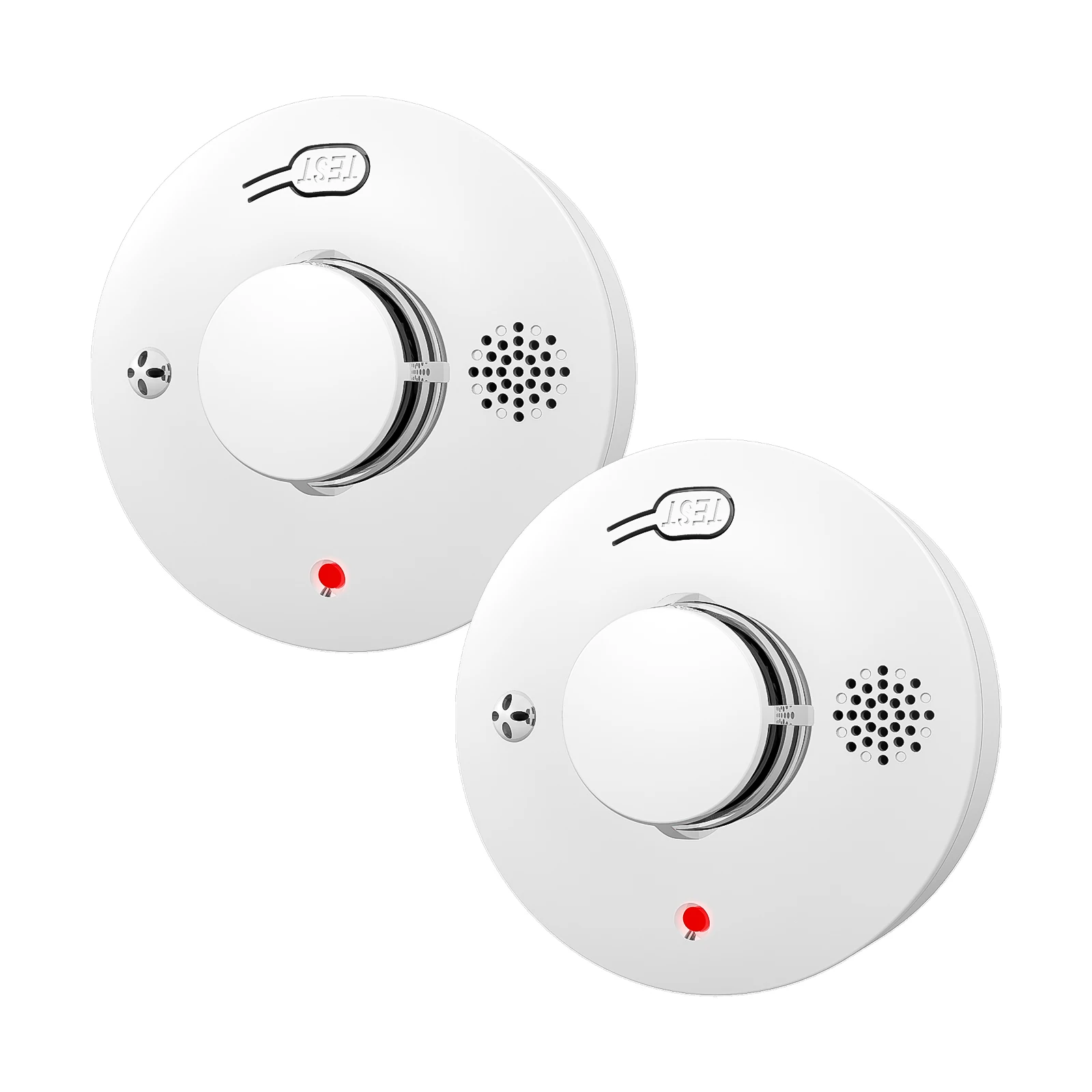 12個入り光電式煙感知器-85db-高精度検出-火災警報器-レストラン厨房のセキュリティ保護用