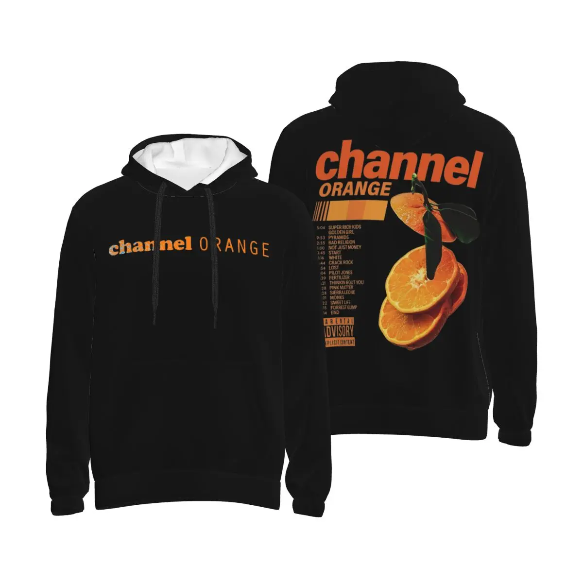 

Channel Orange Frank Oceans Hoodie Blond Singer Rapper Pullover Long Sleeve Sweatshirt Drawstring Hooded Shirt with Kanga Pocket