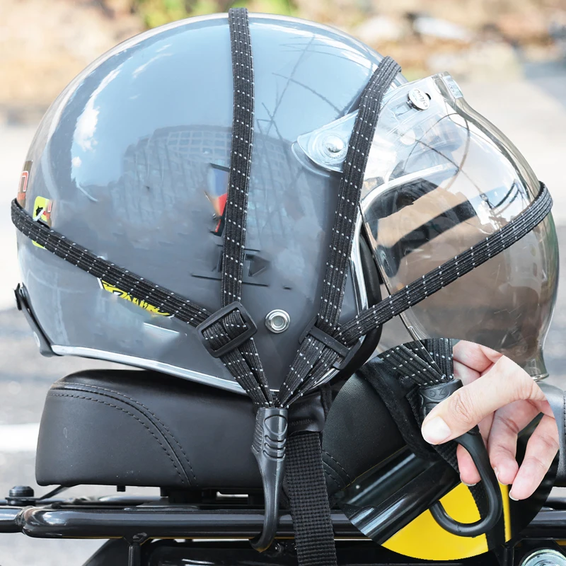 

Выдвижная эластичная веревка с фиксированным ремнем, аксессуары для хранения багажа, многофункциональные 60/90 см, ремни для мотоциклетного шлема, крючок для багажа