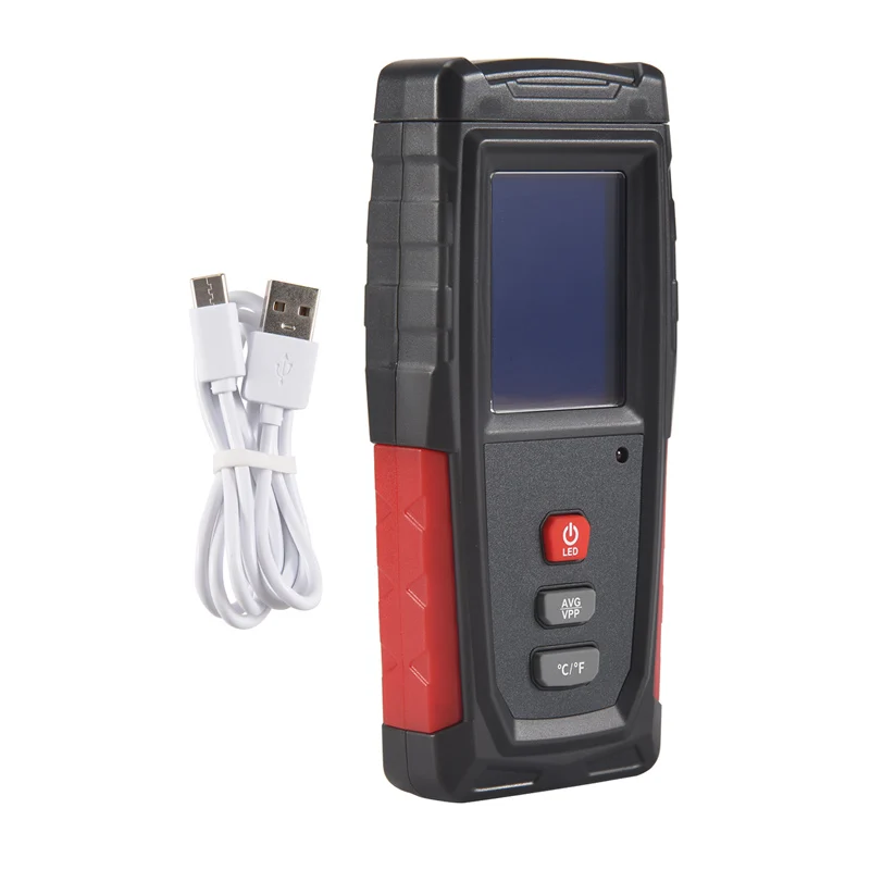 

Измеритель ABJA-EMF, перезаряжаемый через USB, детектор излучения для электромагнитного поля и температуры, точный для бытовой техники