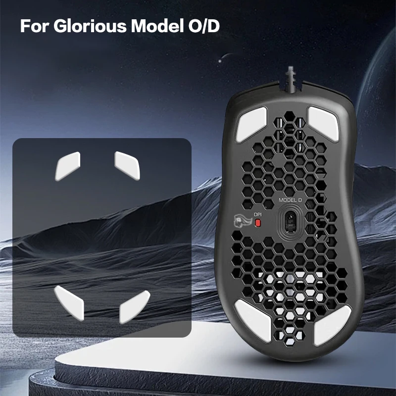 Set of Mouse Foot Stickers & Anti-Slip Skates for Glorious Model O/D, Elevate Your Gaming Skills.