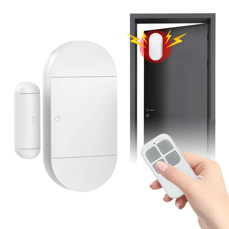 

Wireless Portable Home Magnetic Window Glass Burglar Security Sensor System House Refrigerator Door Alarm With Remote