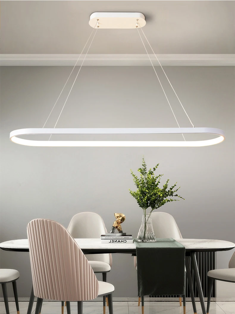 

Minimalism Modern LED Pendant Lights Dining Room Kitchen Black/White Aluminum Pendant Lamps suspension luminaire lustre led