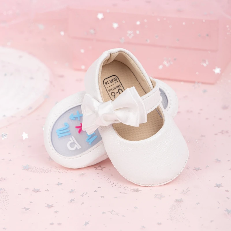 

Adorable Baby Girls Mary Jane Shoes with Sweet Bow Detail and Comfortable Non-Slip Sole for First Steps