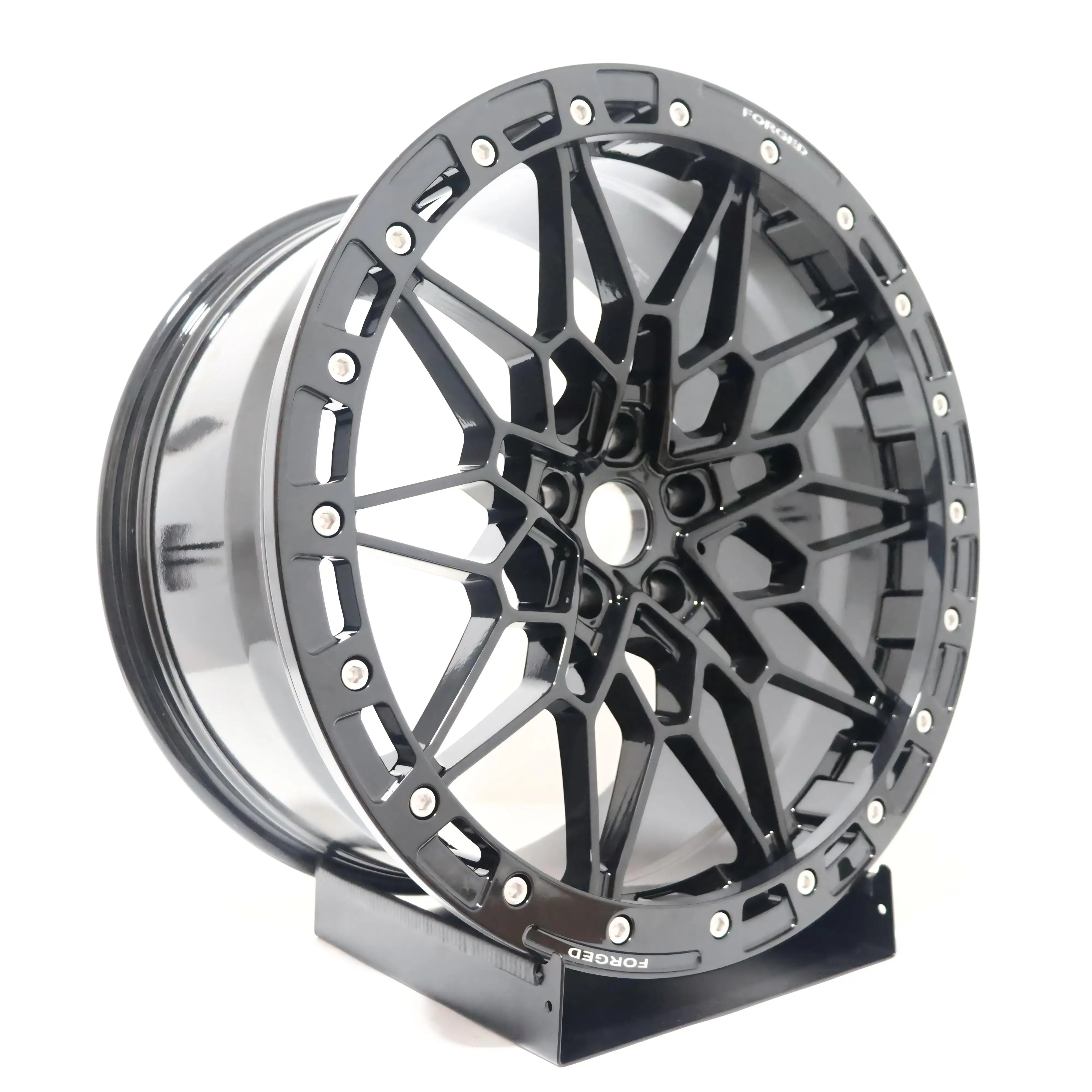 

Wheel Custom Forged Wheels For 826M Design Gloss Black Bead Lock Wheels Rims 18 19 20 21 Inch 5*112 66.6 120 320 330 325 GLC