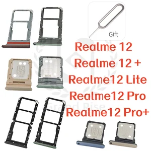 Bilashmart Sim Card Tray Slot Realme 12 PLUS Realme12 Pro + PLUS Realme 12Lite Phone SIM Micro Sim Card Chip Drawer Holder