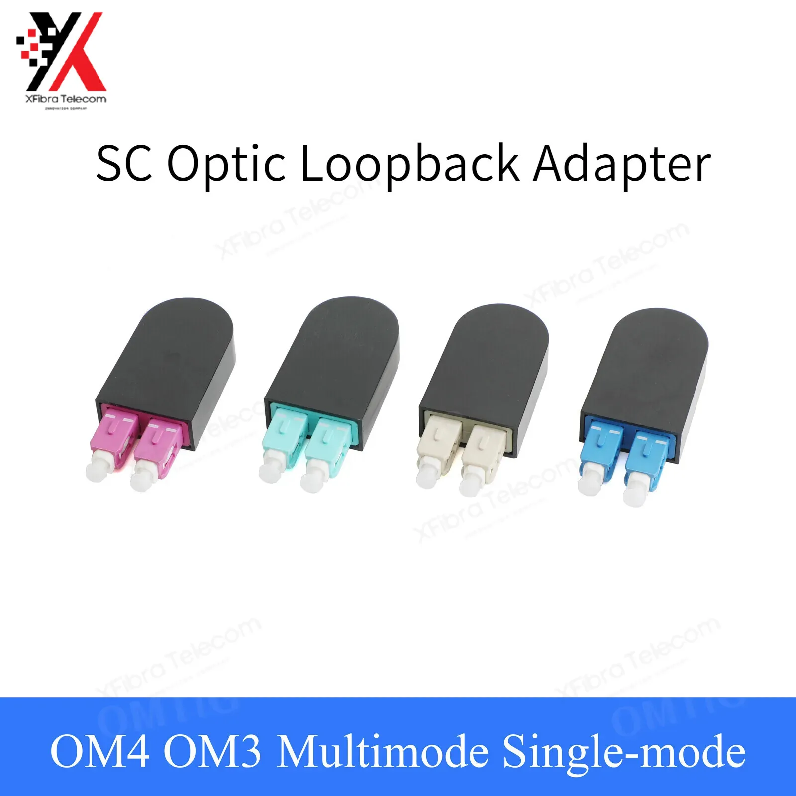 

5PCS 2SC UPC Optic Loopback Male Single Mode Multimode OM3 OM4 Adapter Plug Tester Loop Fiber Optical Connector