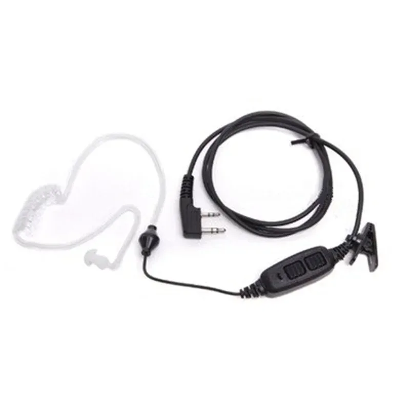 Radio Dual PTT Air Duct Earpiece With Mic Headset for Baofeng Two Way Radio UV-82 UV 82 UV82L UV-89 TK3207 TK3118Accessories