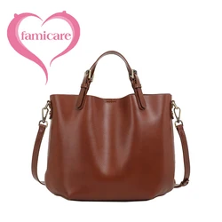 Ladies Large Capacity Commuting Tote Women's Versatile Handbag Girls Shoulder Crossbody Water Bucket Bag for Female Colleagues