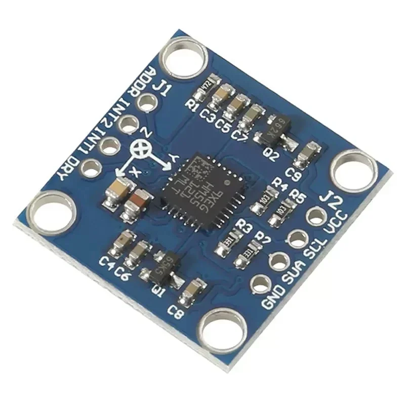 5pcs GY-51 LSM303DLH Módulo de aceleração de bússola eletrônica de três eixos Módulo de sensor eletrônico Conversor AD de 12 bits embutido