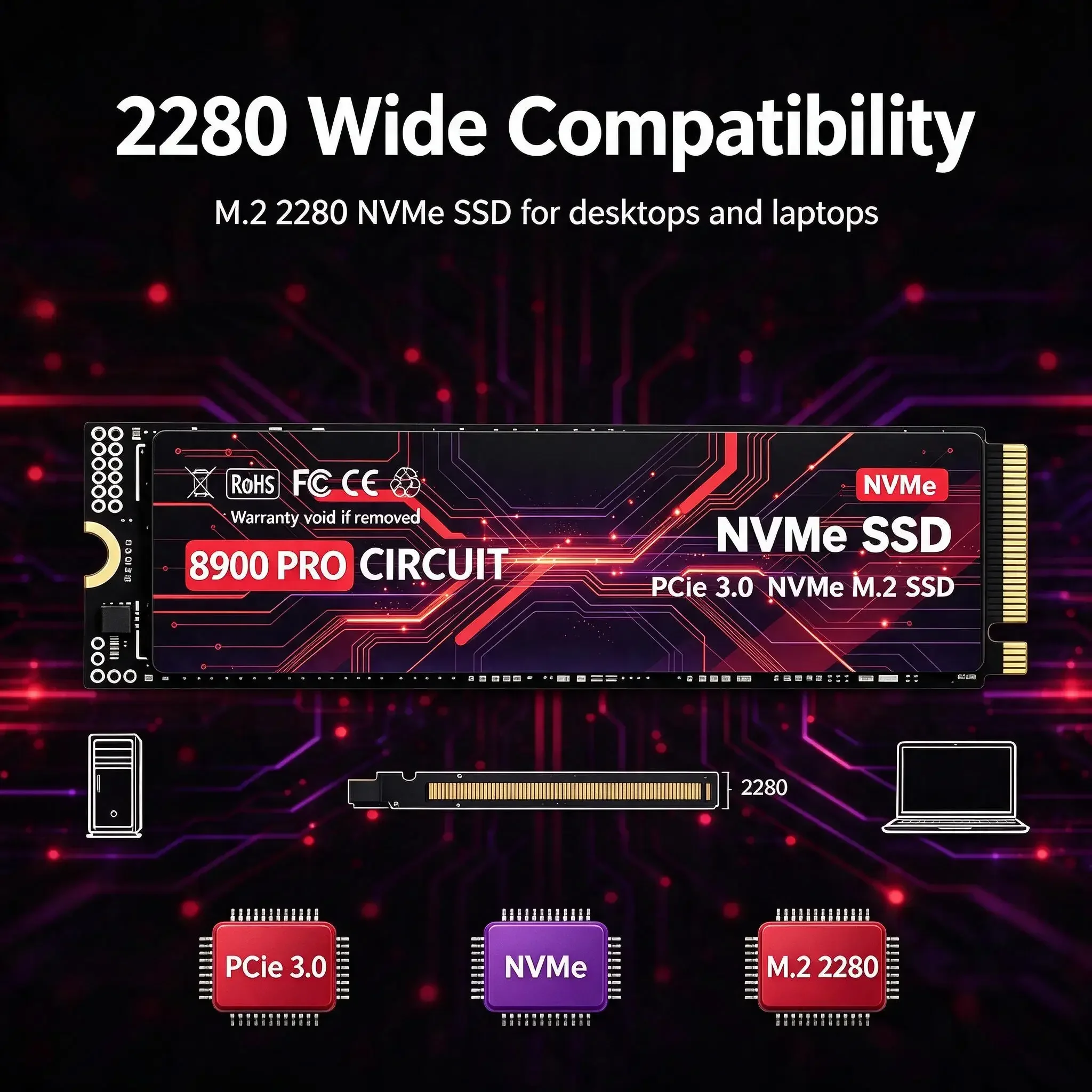 2026 New Prime Boost M.2 NVMe SSD 500GB 1TB 2TB 4TB High Speed Internal Solid State Disk for Laptop Desktop Gaming Storage