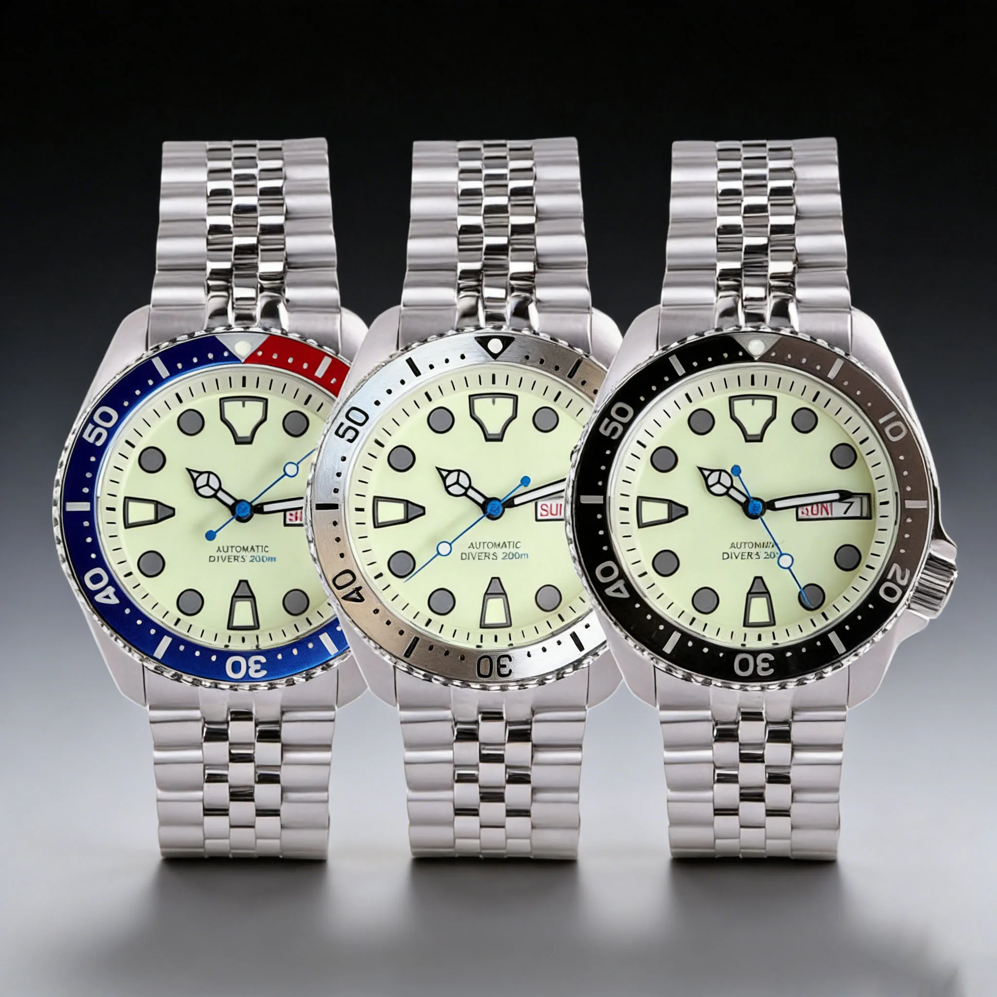 

Классическая серия часов для дайвинга Tandorio 41 мм SKX 20ATM с сапфировым стеклом, индикацией даты и дня недели, автоматическим механизмом NH36A, мужские часы с зеленым люминесцентным покрытием.