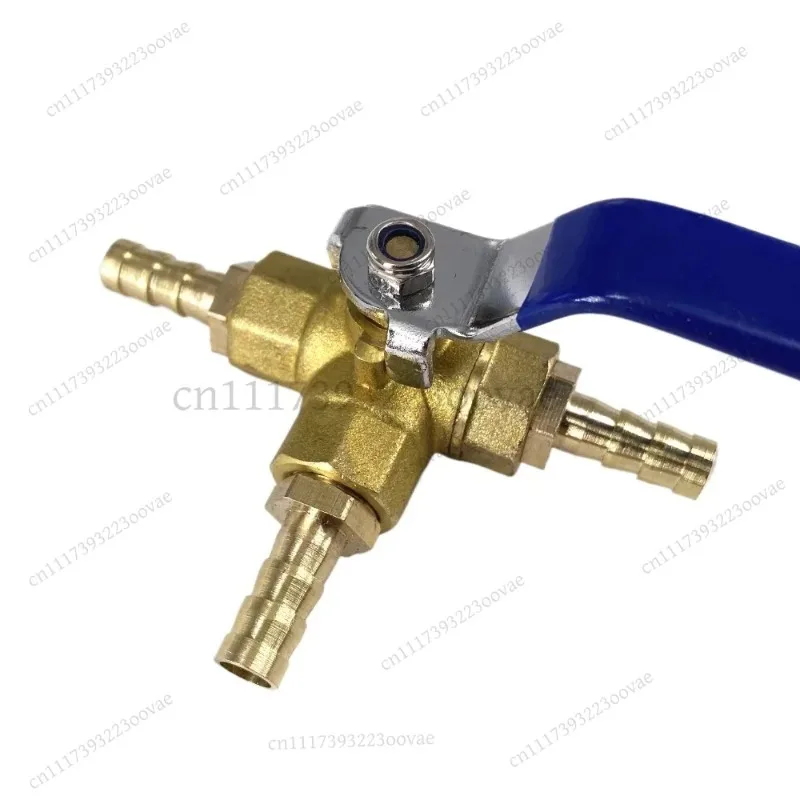 LF-4-16mm Hose Barb Brass 3 Way L Port Ball Valve Adapter Connector for Water Oil Air Gas