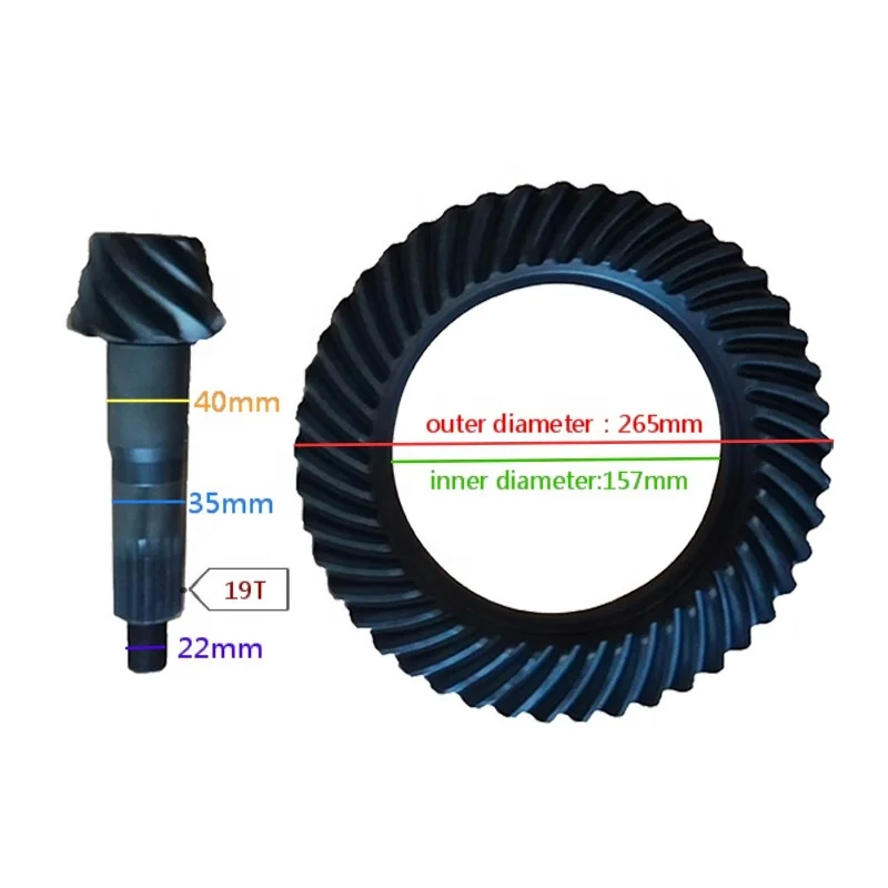 Auto Spare Parts Differential Crown Wheel Pinion for TFR 10*41 Ratio