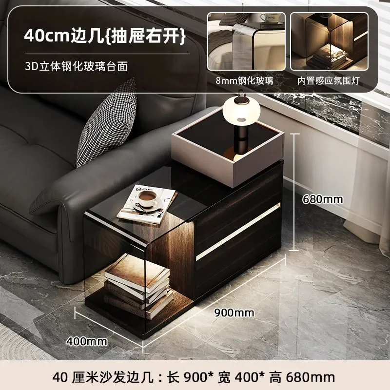 d1 minimalist sofa living room modern simple light luxury high-end mobile coffee table