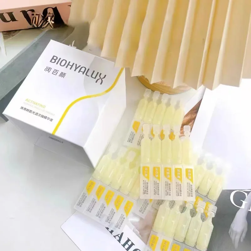 BIOHYALUX VC Hyaluronic Acid Brighten Luminous Essence Moisturizing Anti-Wrinkle Antioxidant Facial Essence Skin Care Product