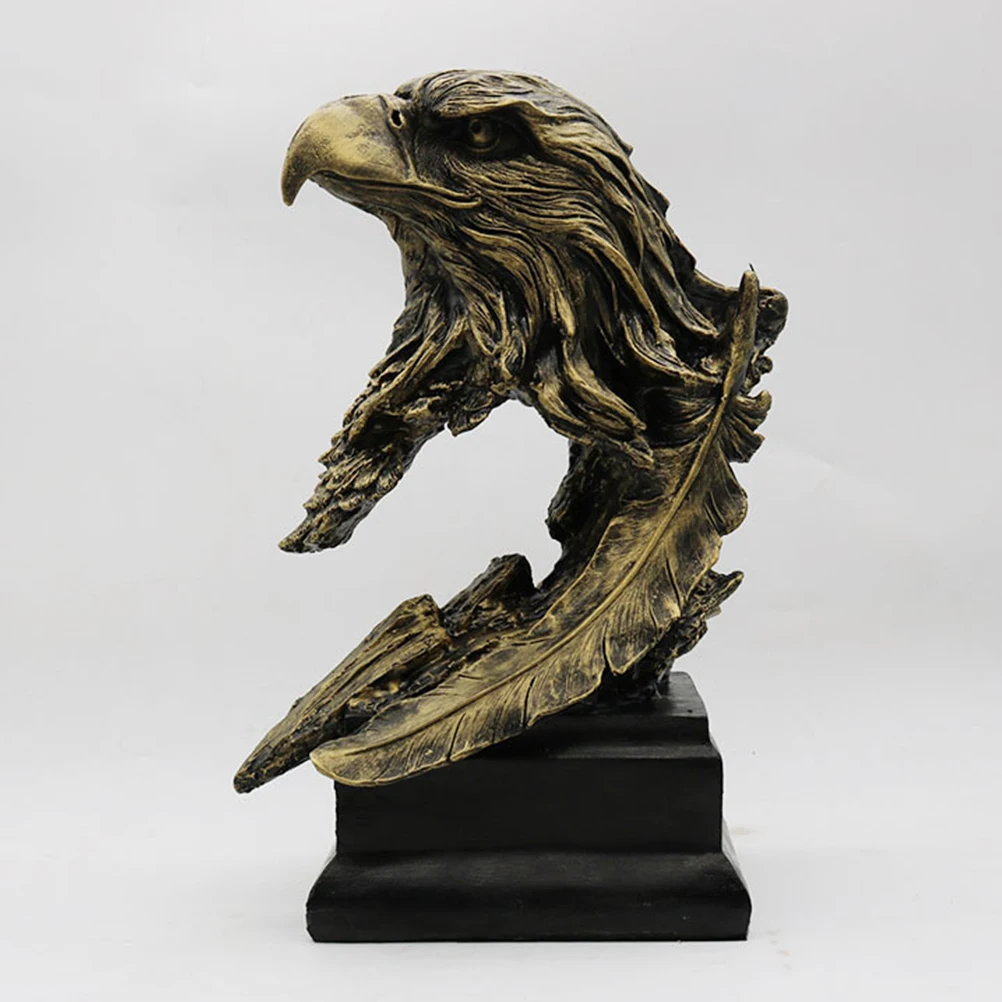 

1Pcs Retro Ornament Desktop Decoration Synthetic Resin Home Office Living Room Adornment Gift Eagle Ornament