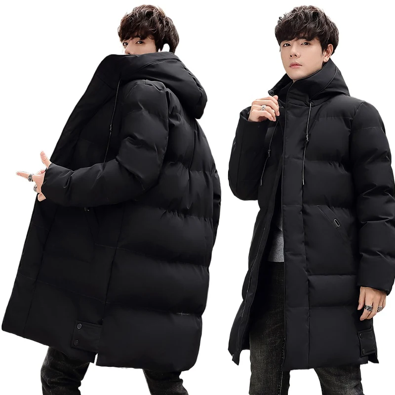 

Winter Men's Cotton Padded Jacket Long Sleeve Thick Warm Coat Korean Style Casual Outdoor Wear Big Fashion Men's Clothing