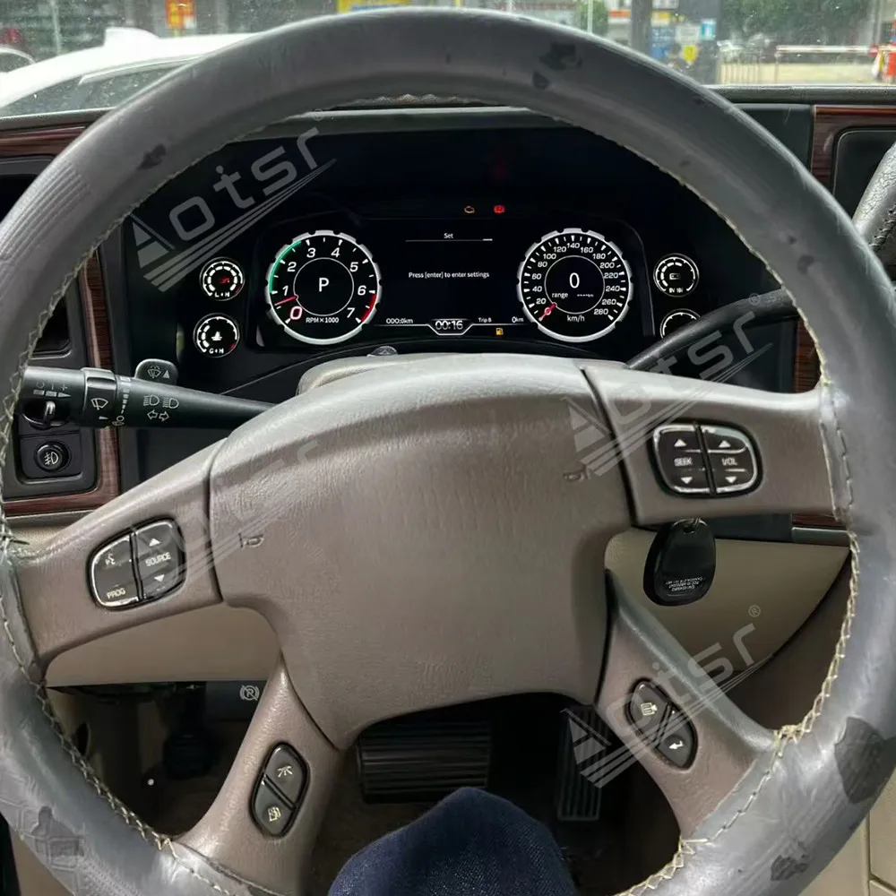 

12.3 inch For Cadillac Escalade LCD instrument panel 2003-2006 Digital Cluster Virtual Cockpit Multimedia Player Speed Meter